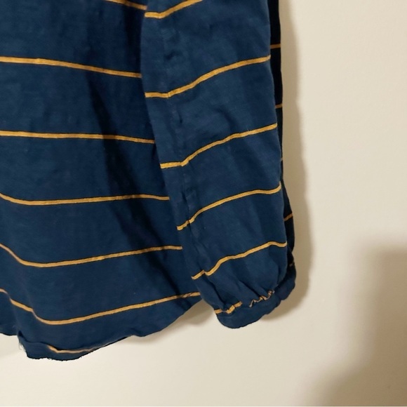 Matilda Jane Womens Blue Striped Long Sleeve Shirt Size Medium - Picture 9 of 9